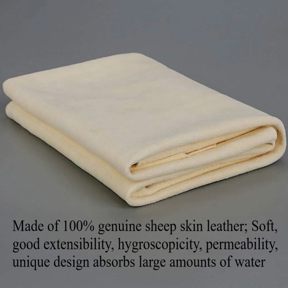 KAHEIGN Asciugamano per Camosci Asciugatura Auto, 60 x 90cm Asciugamano per Asciugatura Assorbente in Pelle Scamosciata per Lavaggio Auto in Tessuto Scamosciato