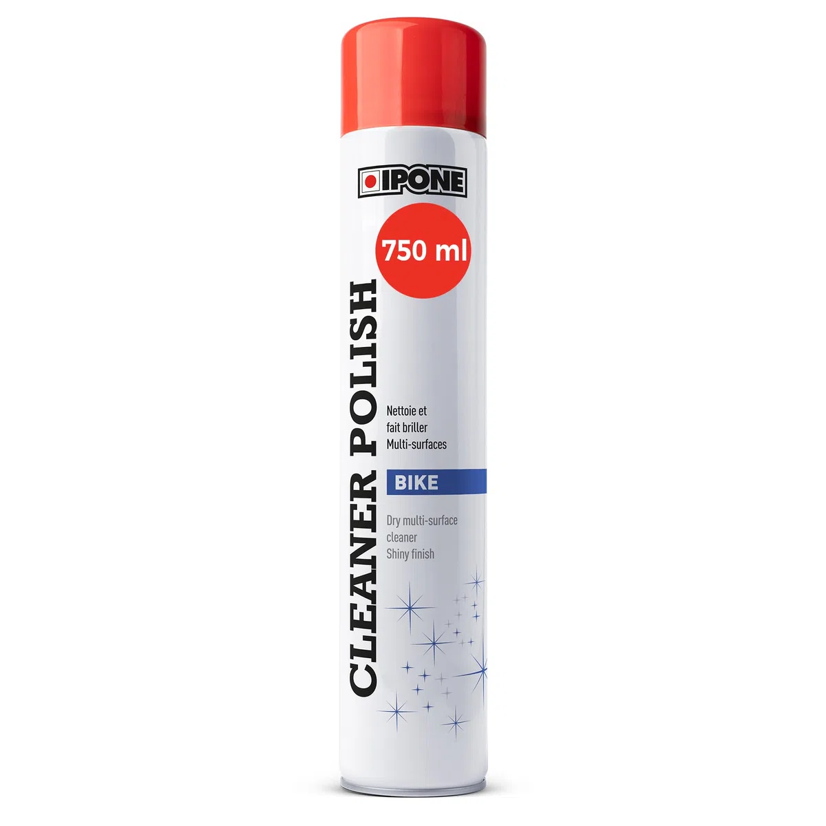 Ipone - Cera pulizie multisuperficie Cleaner Polish – Lucida e fa brillare – Pulizia senza acqua – 750 ML | Uso moto