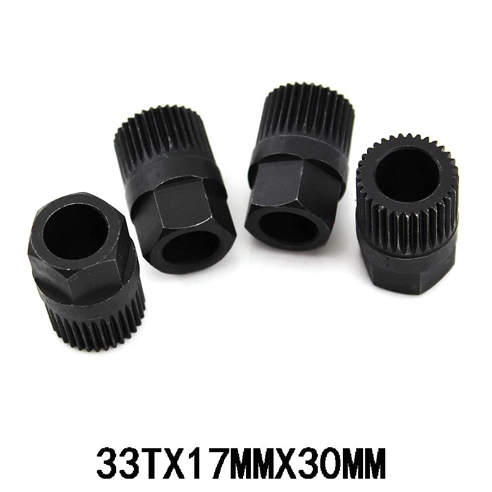 4 pz Socket Alternatore Frizione 33 Denti Libero Ruota Puleggia Strumento di Rimozione