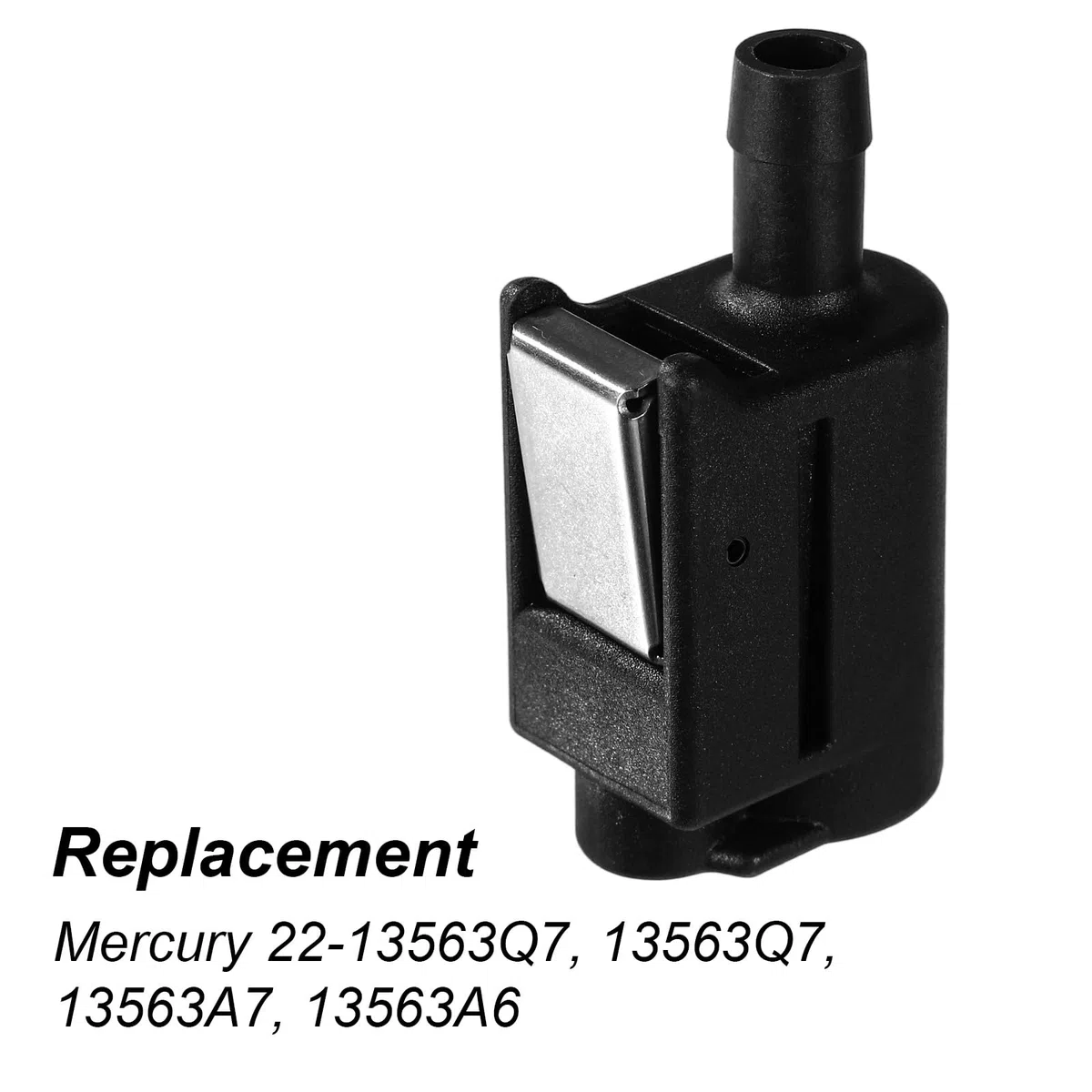 Tinoaly 13563Q7 Connettore Femmina Linea Carburante, 8mm Quick-Connect per Mercury Raccordo Tubo Serbatoio Carburante Fuoribordo Doppia Tenuta Design Clip-On per 22-13563A7 22-13563T7