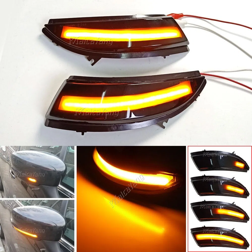 Indicatori di direzione dinamici a LED per specchietto retrovisore per modelli Clio IV MK4 BH RS Grandtour KH 2012-2016 per modelli Renault Captur