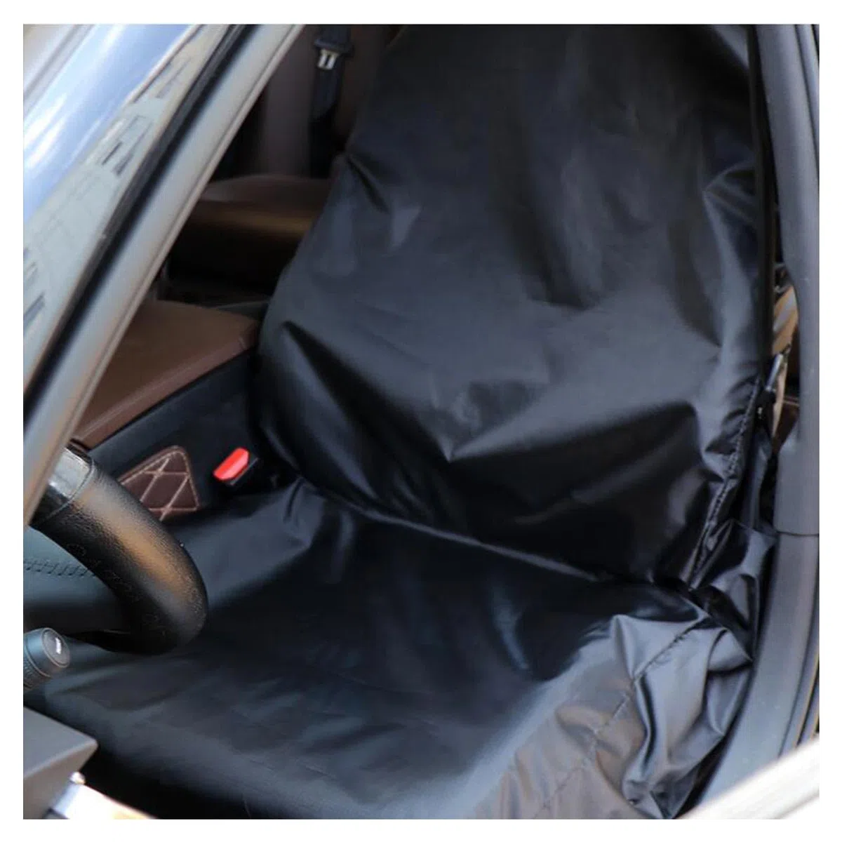 Coprisedili Universali per Auto, 2 x Coprisedili per Auto Impermeabili Protezione del Sedile con 1Tasca con Cerniera Adatti Alla Maggior Parte Delle Auto