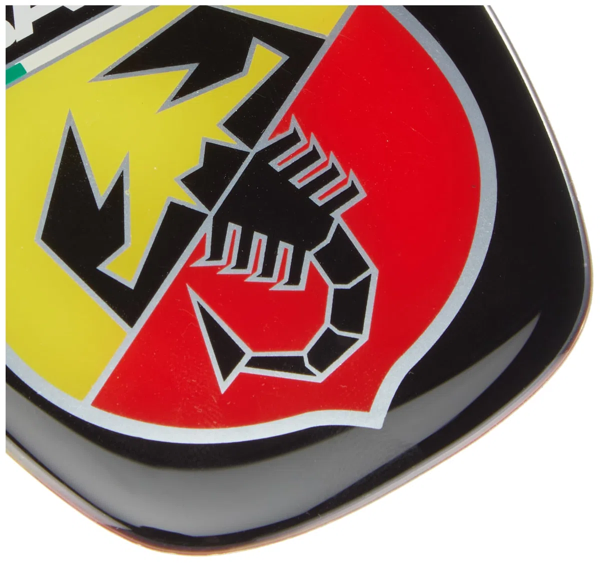 Abarth Adesivo 3D Logo Scudetto Ufficiale per Fiat Punto Evo, Anteriore e Posteriore, 60 x 65 mm, 71 x 65 mm, Rosso