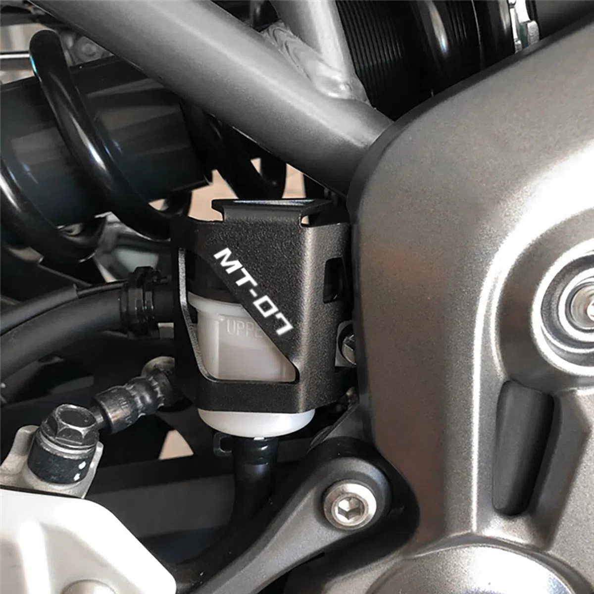 MOWOK Moto Accessori per MT07 MT 07 2015-2021 TRACER MT-07 2022 2023 2024 2025 Liquido Serbatoio Protezione Guardia Coperchio del Serbatoio Olio Freno Posteriore