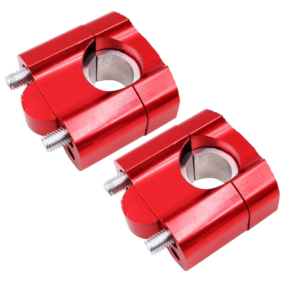 2PCS moto manubrio Risers 22 millimetri universale moto manubrio bar Riser montaggio morsetti adattatore
