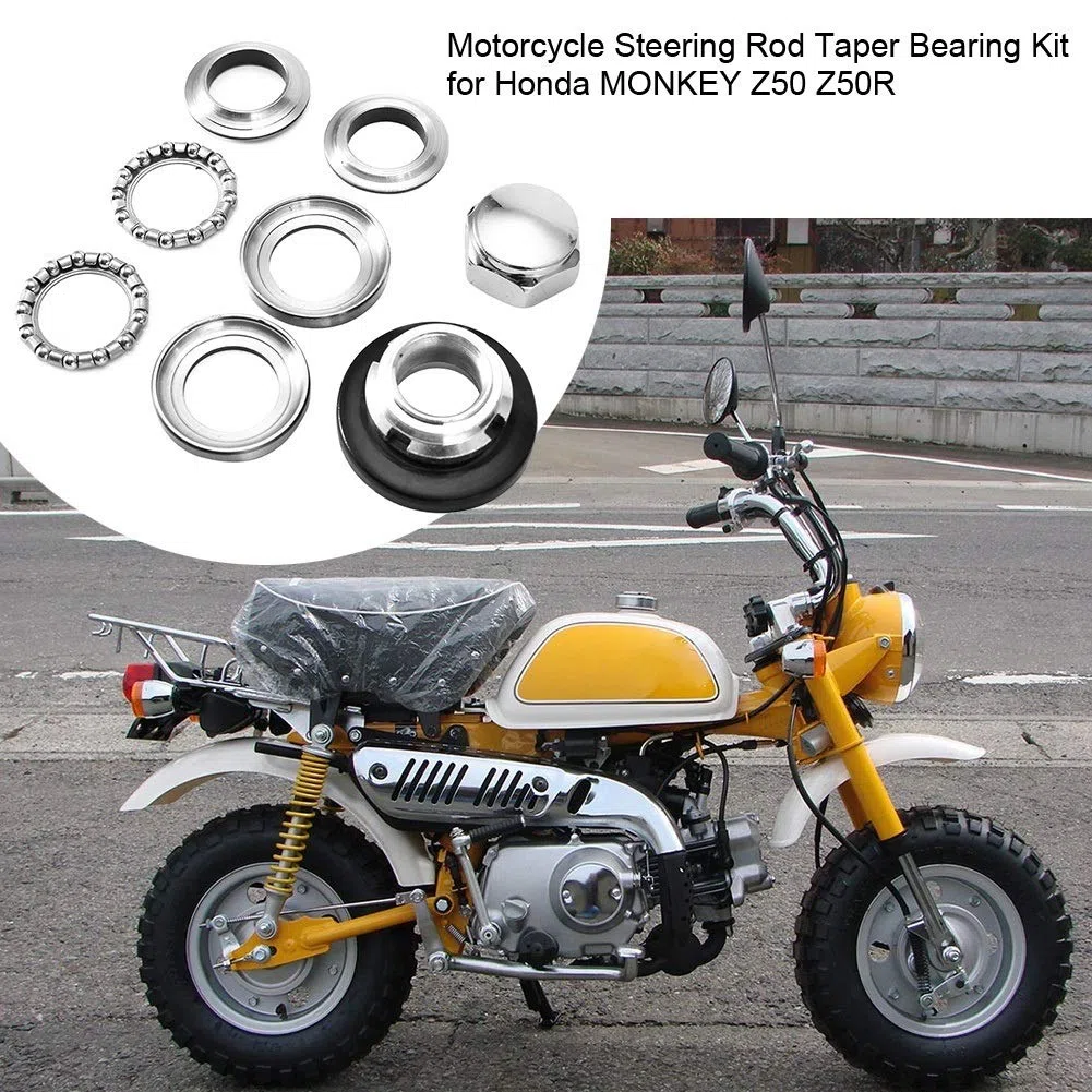 Broco Cuscinetti Sterzo, Accessori for motociclette sterzo conico Rod Kit cuscinetto for Honda MONKEY Z50 Z50R