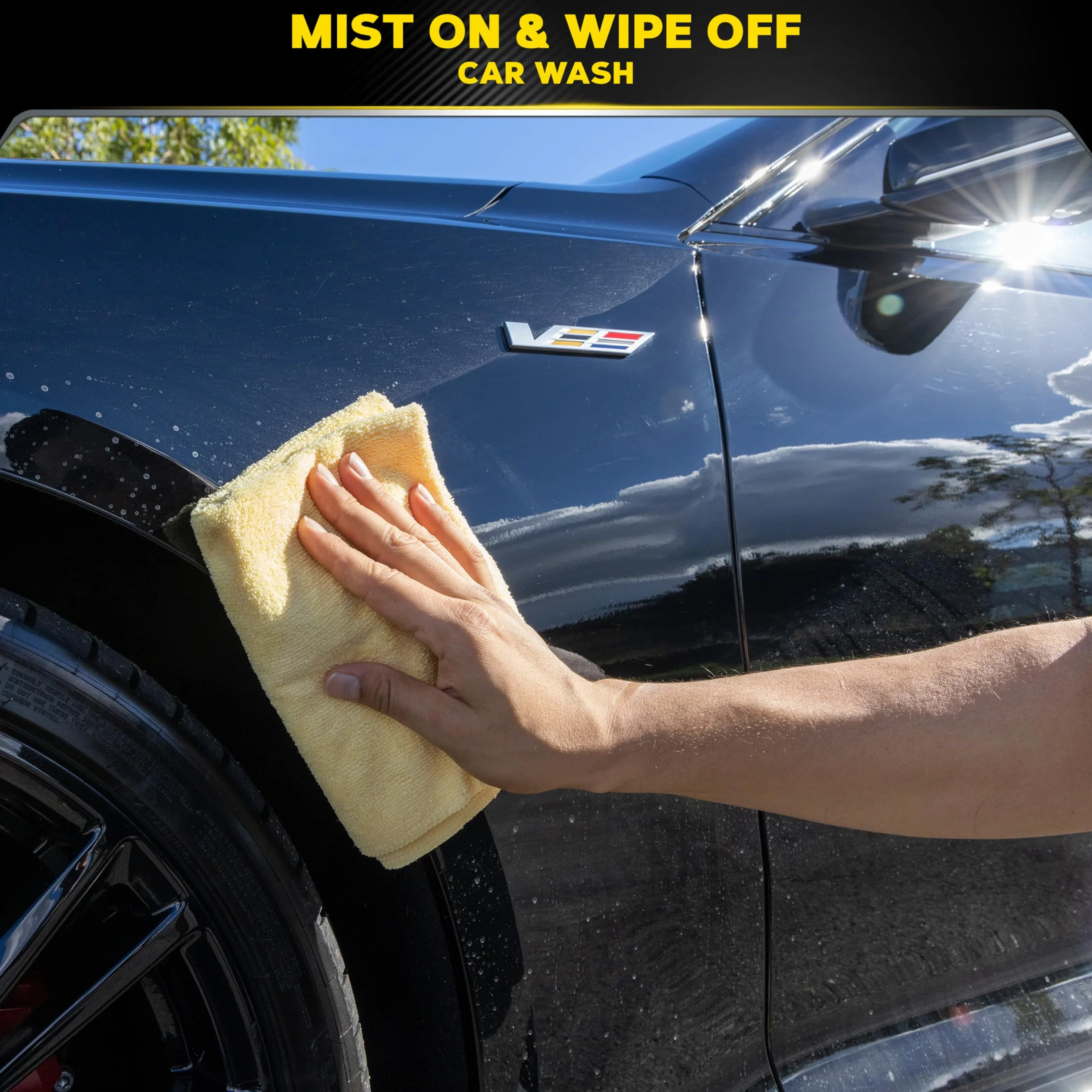 Meguiar's Ultimate Waterless Wash & Wax, Shampo a Secco per Auto e Moto - Lavaggio Rapido e Delicato, Lascia una Barriera di Cera Lucida, 768 ml, G3626EU