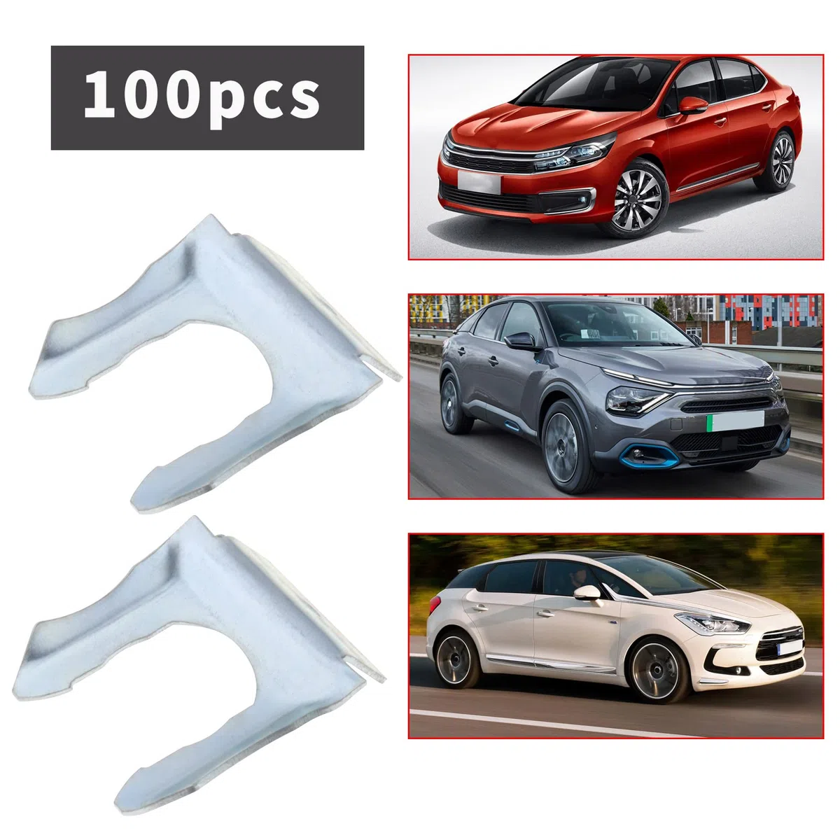 OTOTEC 10 clip per tubi del freno per auto 1566993 994922 in acciaio al manganese fermo per tubo freno di ricambio a forma di U staffa per tubo del freno morsetto di fissaggio