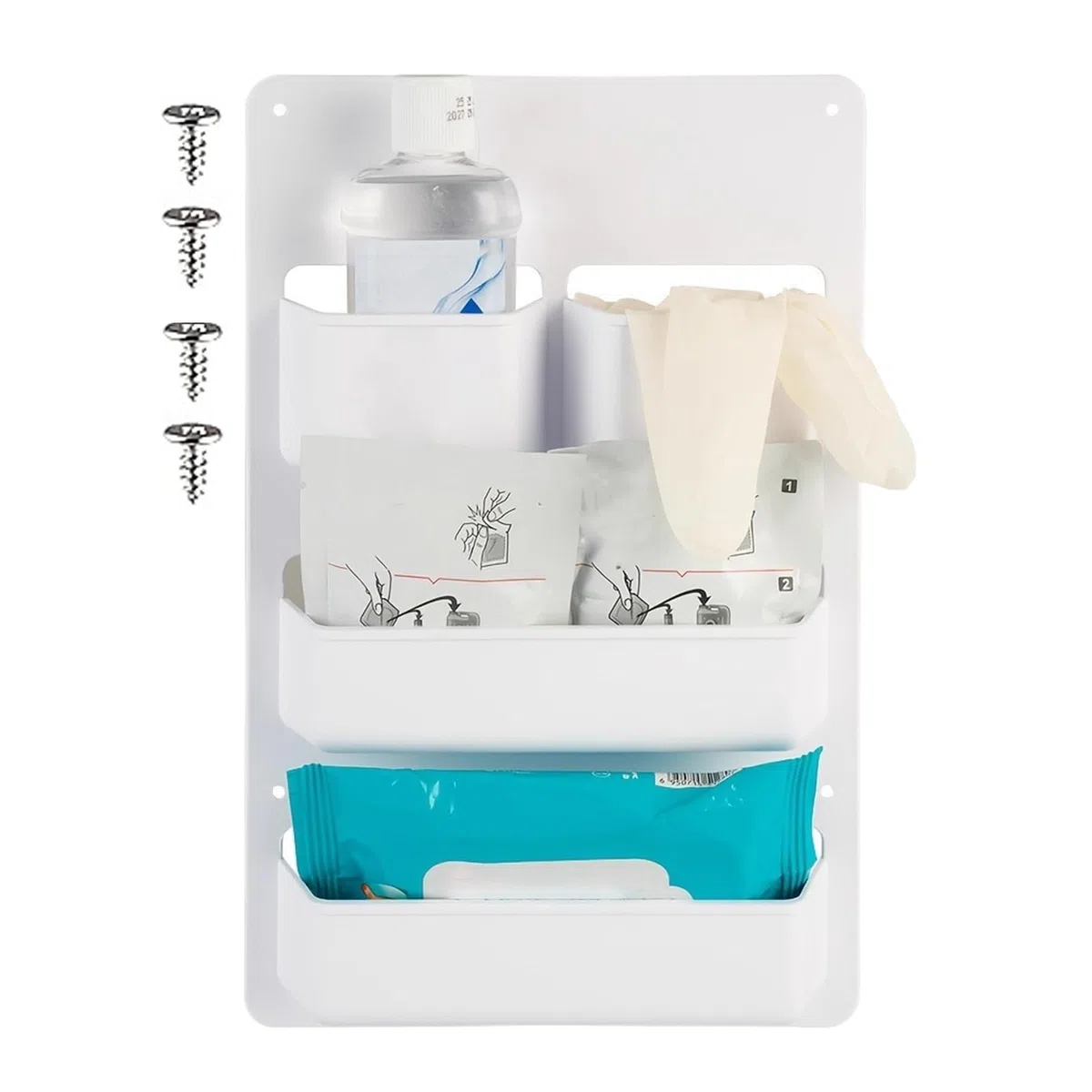 Scatola portaoggetti per roulotte, ripiano con viti, organizer per porte e vano portaoggetti, per barca, camper, roulotte, cabina igienica, viaggi, auto