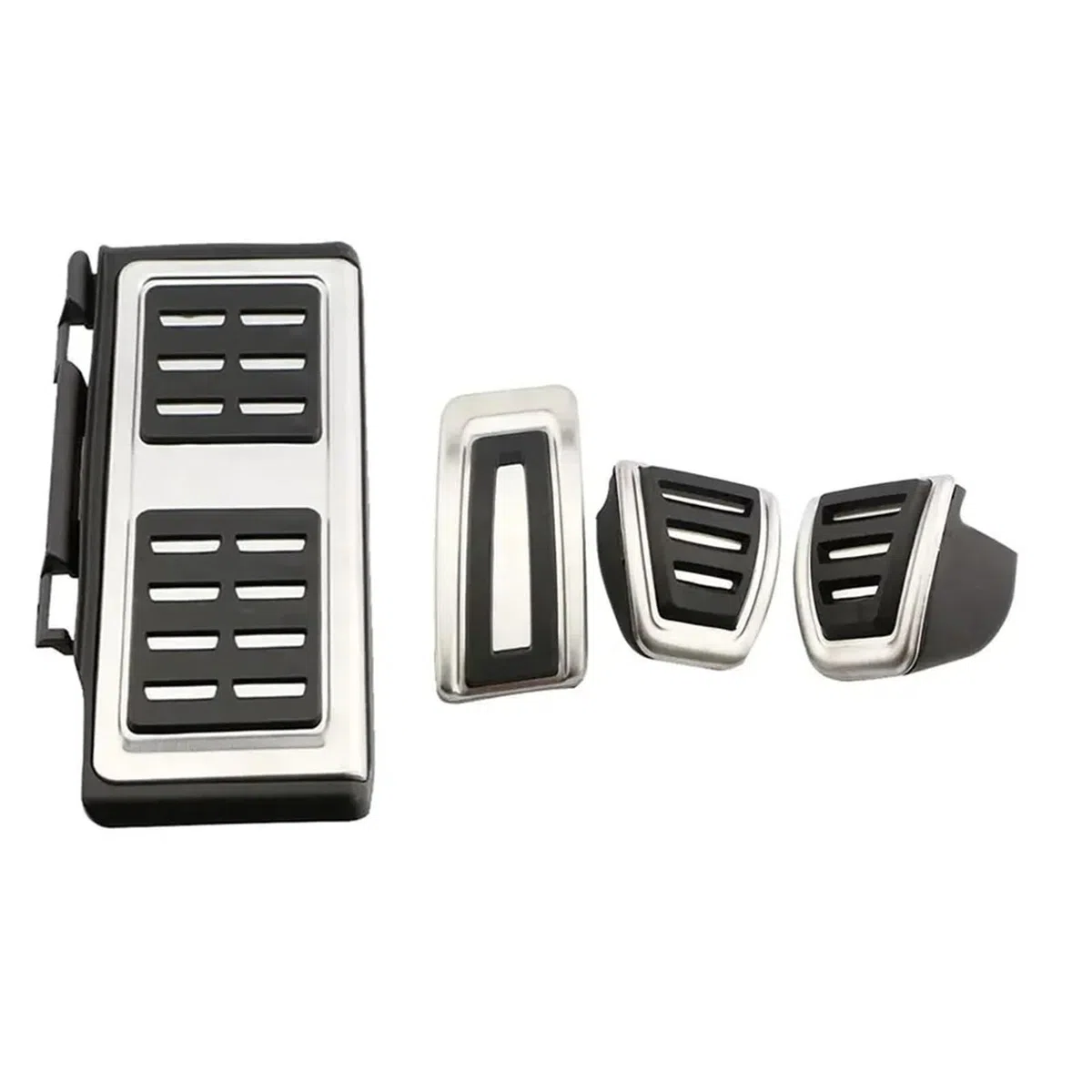 Pedali Auto Copripedale Per Per GOLF 7 8 Per GTi MK7 Per Lamando Per POLO A05 Per Passat B8 Per Skoda Per Rapid Per Octavia 5E 5F A7 2014+ In Acciaio Inox Copertura Pedale Pedaliera auto(MT with rest)