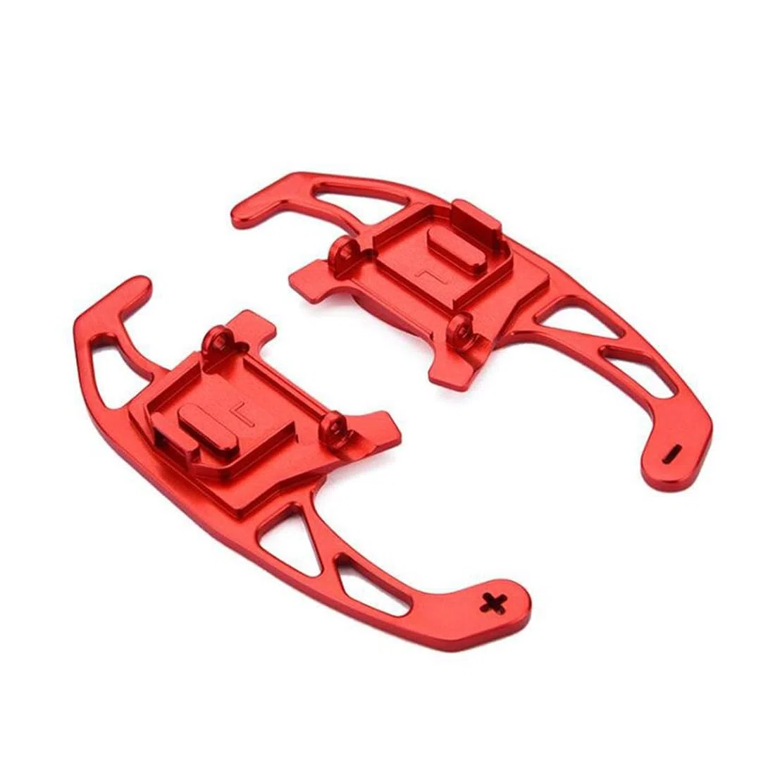 metallo Paddle Shifter estensioni, 2 estensioni, Applicabile a Golfe 7 GTI 7.5 RLIME NNK7, in metallo Paddle Shifter Extension decorazione interna, rosso