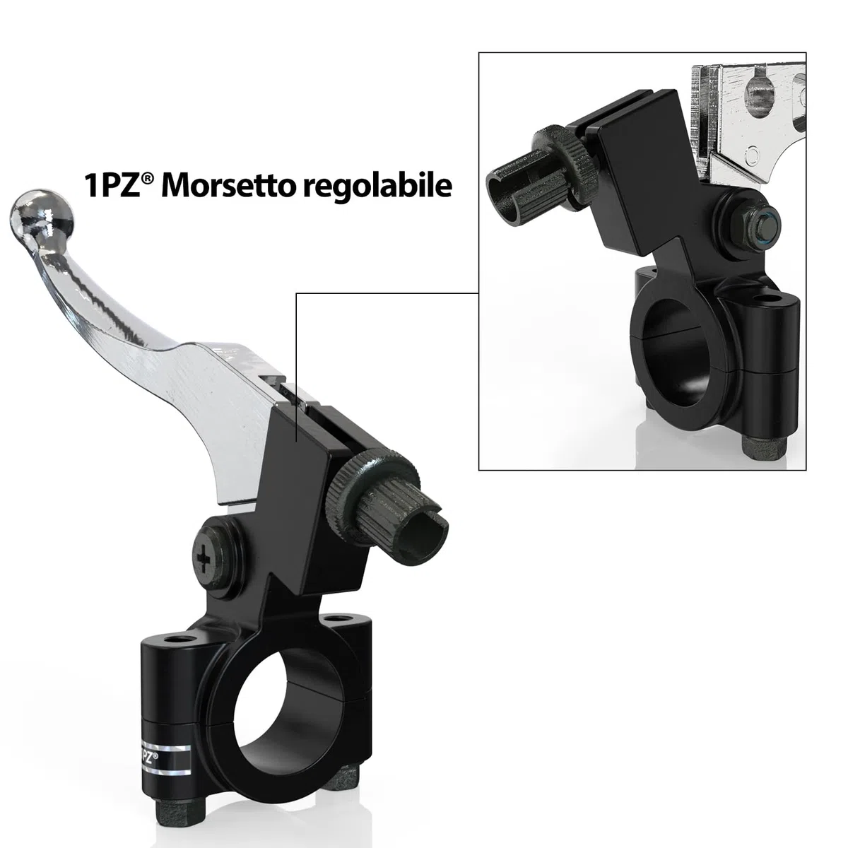 1PZ IT1-M7H Leva Freno/Frizione Sinistra Universale da 22mm 7/8" – Leva Meccanica Resistente per Dirt Bike, Pit Bike, ATV, Coleman CT100U/CT200U, Mini Bike, Baja, Apollo, SSR