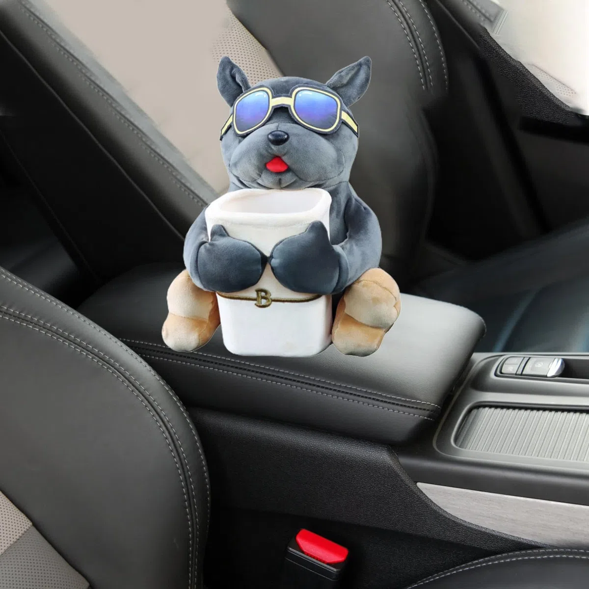 Porta per auto, cestino per auto, scatola di per auto, porta in peluche, porta per animali dei cartoni animati, Organizer per riporre oggetti,