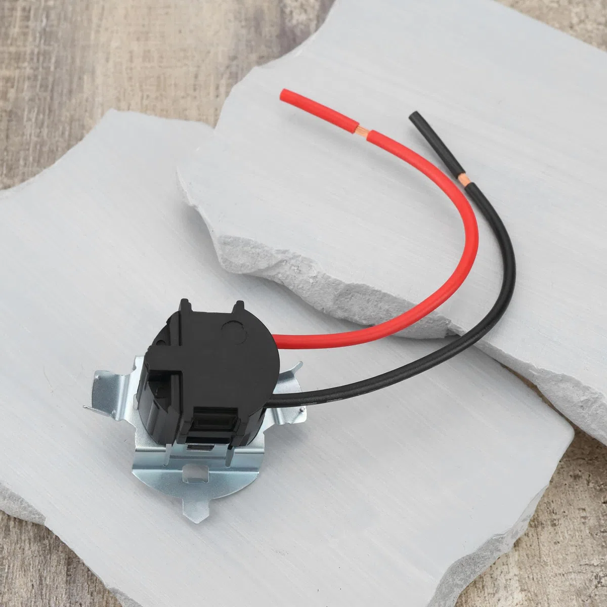 2 adattatori per lampadine alogene H7 per auto, con attacco di base, adatto per lampadine alogene H7 a LED HID (lunghezza della linea 18 cm)