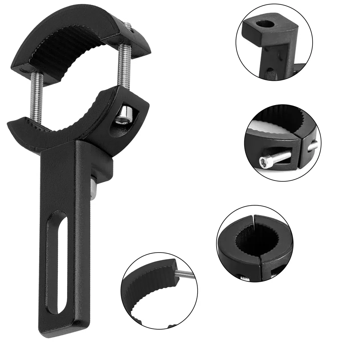 2 supporti per fari da moto, supporto regolabile | 20 mm a 38 mm, supporti universali con cuscinetto antiscivolo in gomma per moto, fuoristrada, ATV, UTV, camion
