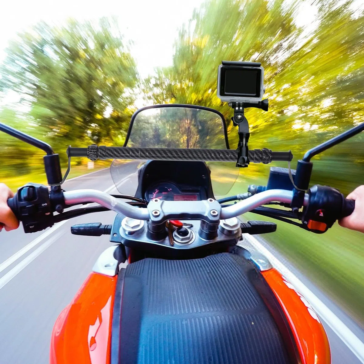 Hugsweet Estensione del manubrio per scooter, bilanciere per moto | Barra di bilanciamento regolabile per moto | moto alla moda, prolunga manubrio per gli appassionati di moto