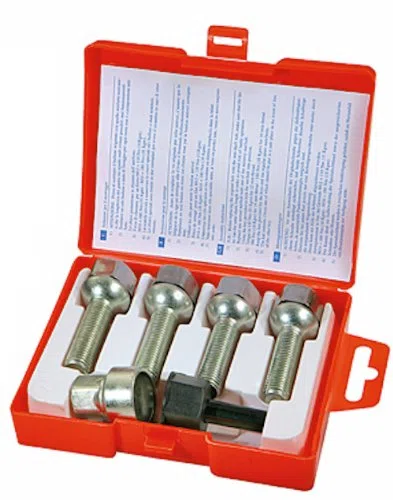 Farad 1-ZA SB 1CH.SP Stil Bull Antifurto Ruote per Autovetture con Serraggio a Bullone, 4 con 1 Chiave