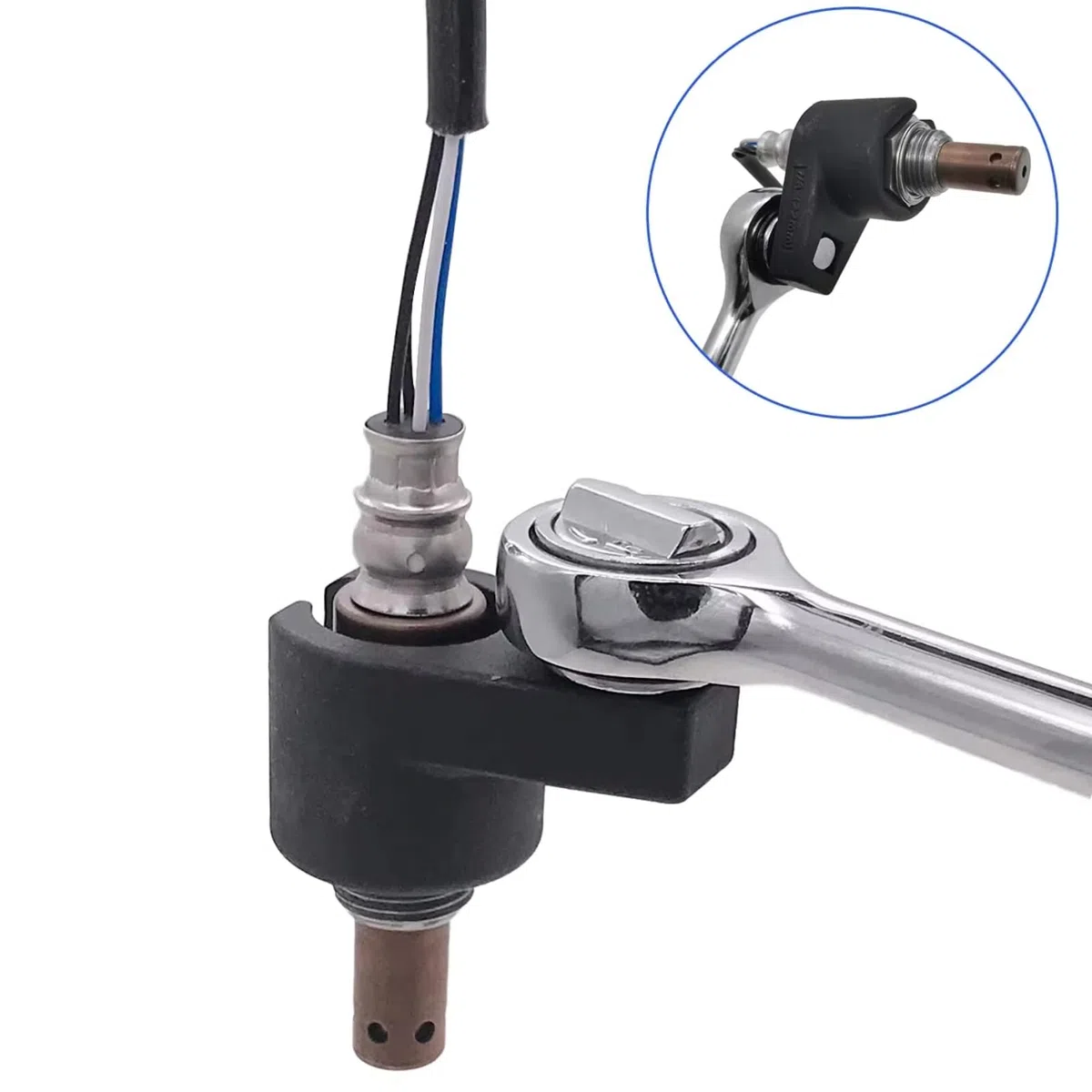 Presa per Sensori di Ossigeno 22mm 3/8"Strumento per la Rimozione della Chiave del Sensore dell'ossigeno per la Universal Car