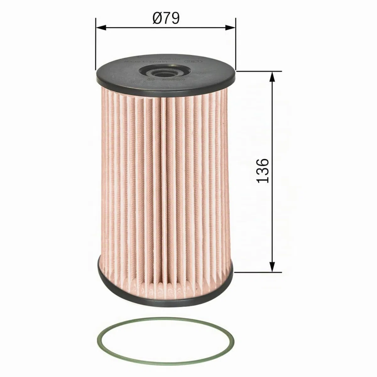 Filtro Diesel per Auto Bosch N0008 - Separa le particelle e l'acqua dal carburante, protegge il sistema di iniezione