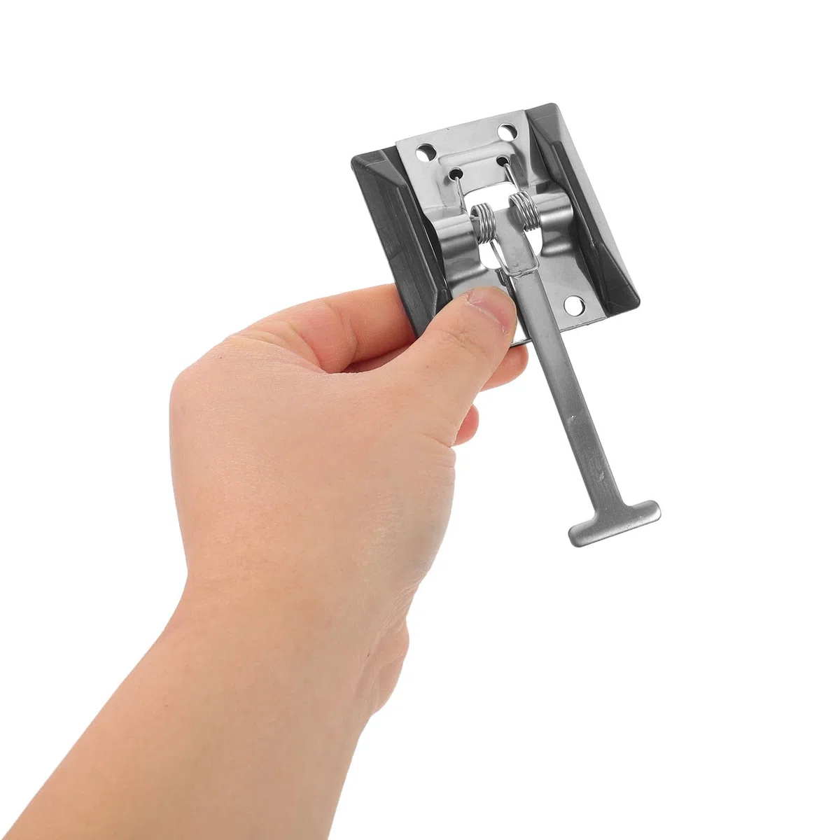 Chiusura a scatto in acciaio inox per portellone di rimorchio - Chiusura a T per rimorchi chiusi, rimessaggio camper e portelli di barche - Supporto per portellone di camper resistente alle