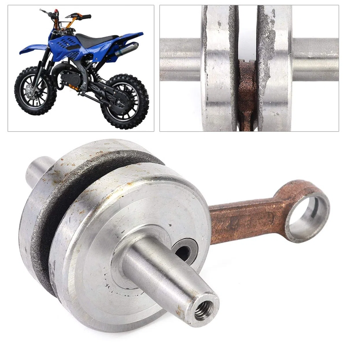 Albero motore ATV, albero motore albero motore in metallo adatto per 47cc 49cc Mini Dirt Bike ATV accessorio pratico