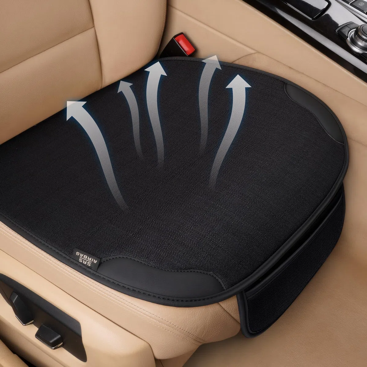 Cuscino Sedile Auto per Toyota Aygo X AB70 2021 2022 2023 2024 2025 2026, Coprisedile Anteriore Traspirante a Rete con Tasca, Protezione Antiscivolo Universale
