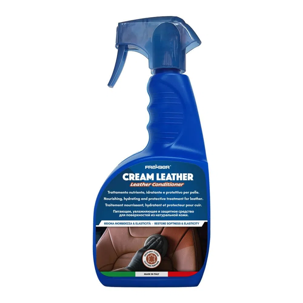 FRA-BER Trattamento nutriente idratante e Protettivo per Interni Auto in Vera Pelle Cream Leather 750ML 1PZ