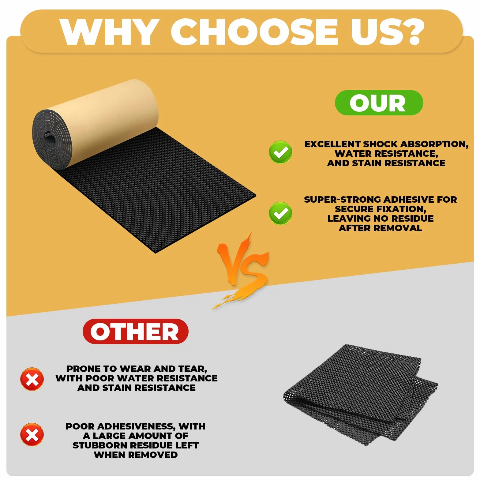 2 Rotoli Paracolpi Garage Autoadesivo, Protezione Portiere Auto per Pareti Garage, 2m x 20cm, Nero