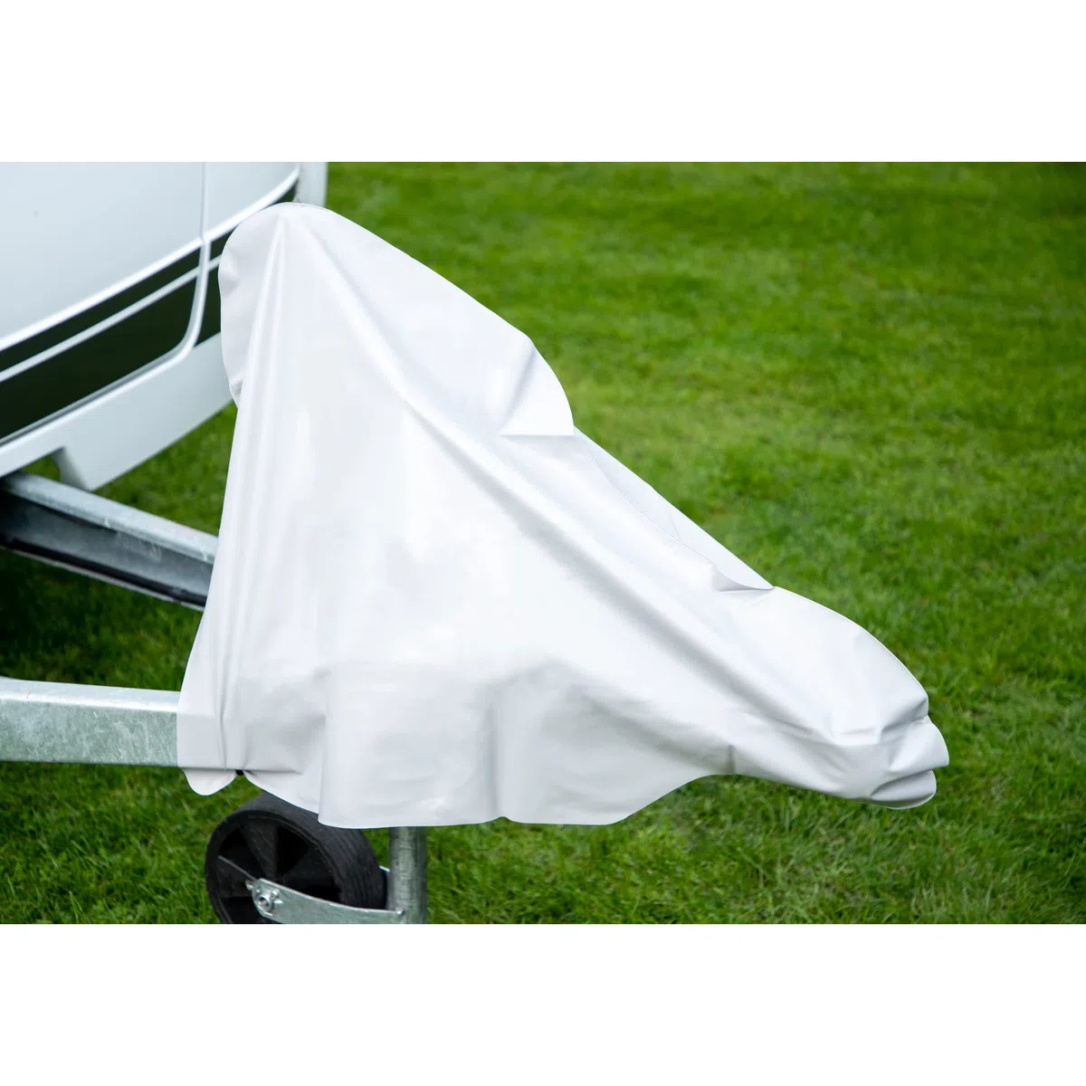 Cartrend 10260 - Copertura per timone universale per roulotte e rimorchio, copertura per timone di traino