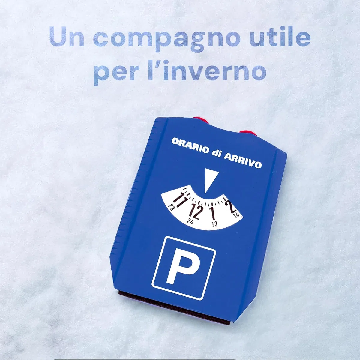 Wintem Set da 3 Raschiaghiaccio 2in1 a Tre Lati con Disco Orario per Auto 12x15,5 cm - Vetri Impeccabili e Sicuri - Disco Orario Integrato - Materiale Resistente a Temperature Regide - Design Compatto