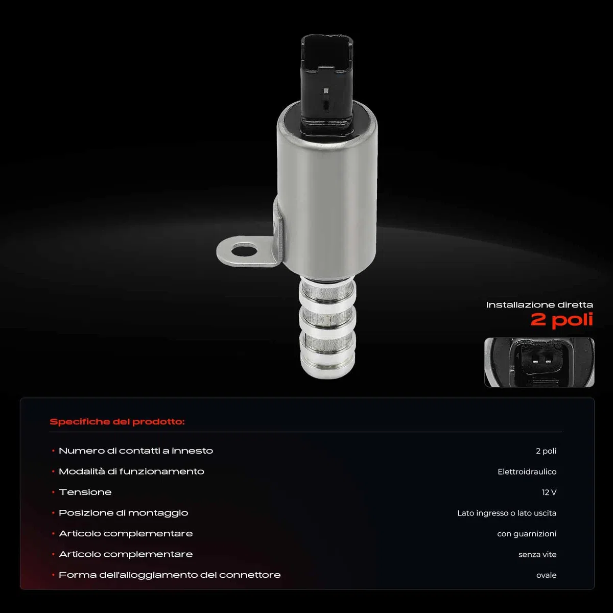 Frankberg Regolatore dell'albero a camme Benzina Compatibile con M.i.n.i R56 1.6L M.i.n.i Cabriolet R57 1.6L M.i.n.i R56 1.4L Serie 1 F20 1.6L M.i.n.i R.o.a.d.s.t.e.r R59 1.6L 11368610388