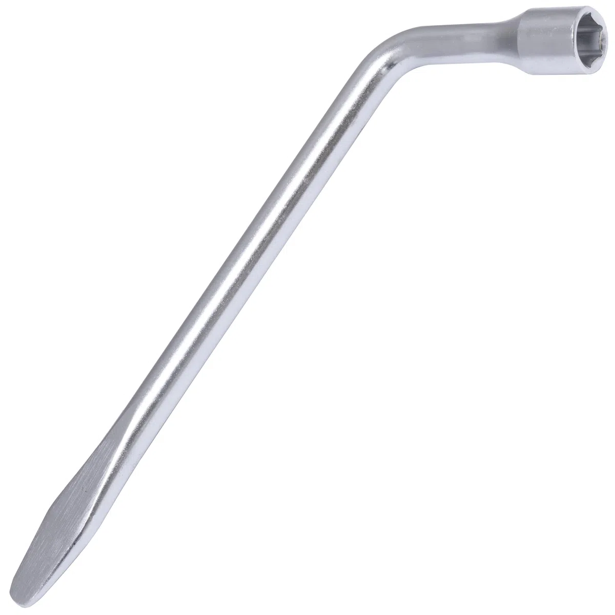 Aerzetix - C68472 - Chiave di smontaggio ruote 17mm in ''L 295x95x25mm a 6 lati con manico cacciavite piatto - in acciaio Cr-V