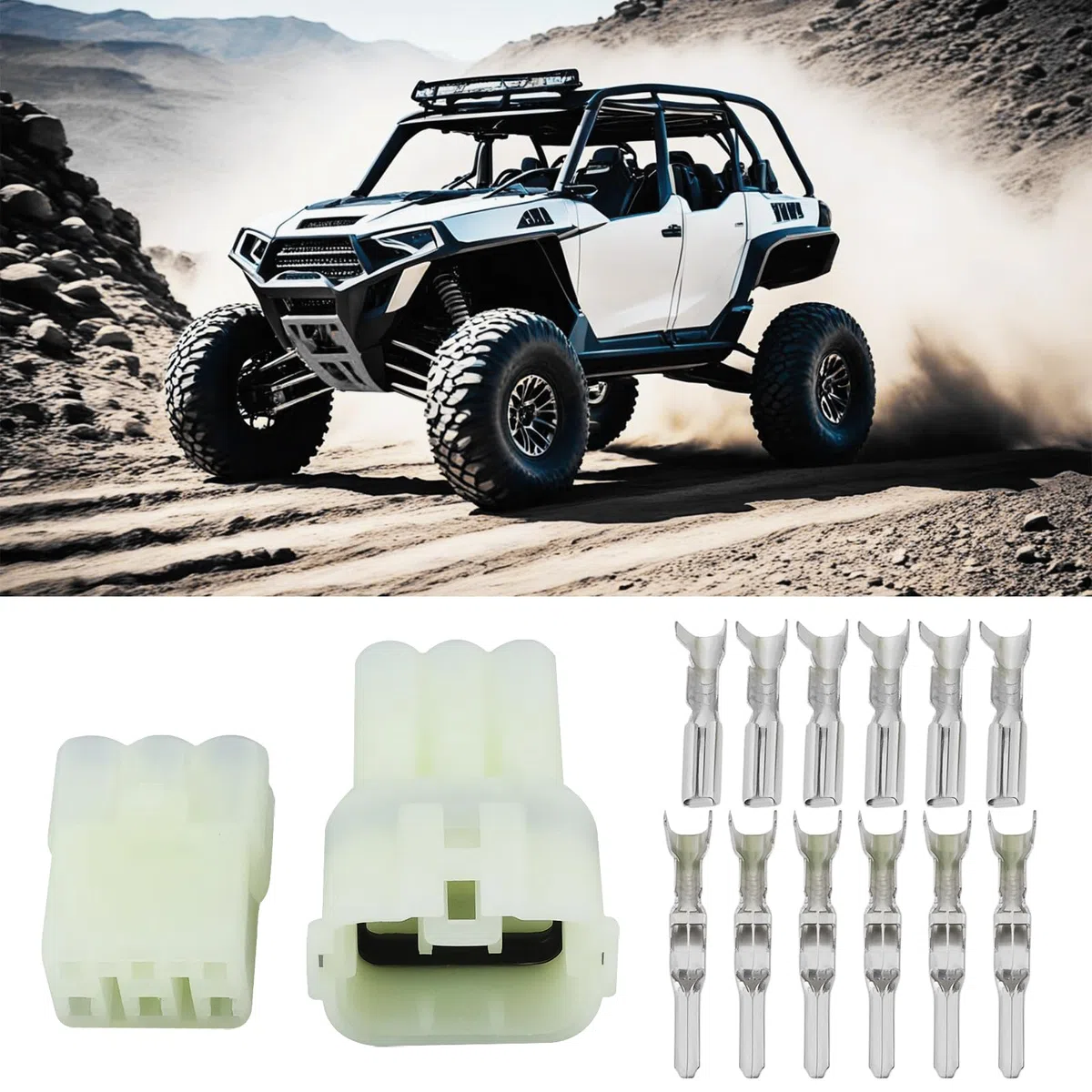 2 SET 6 VIE CONNETTORE ELETTRICO IMPERMEABILE HM 090 MT COMPATIBILE SUZUKI COMPATIBILE