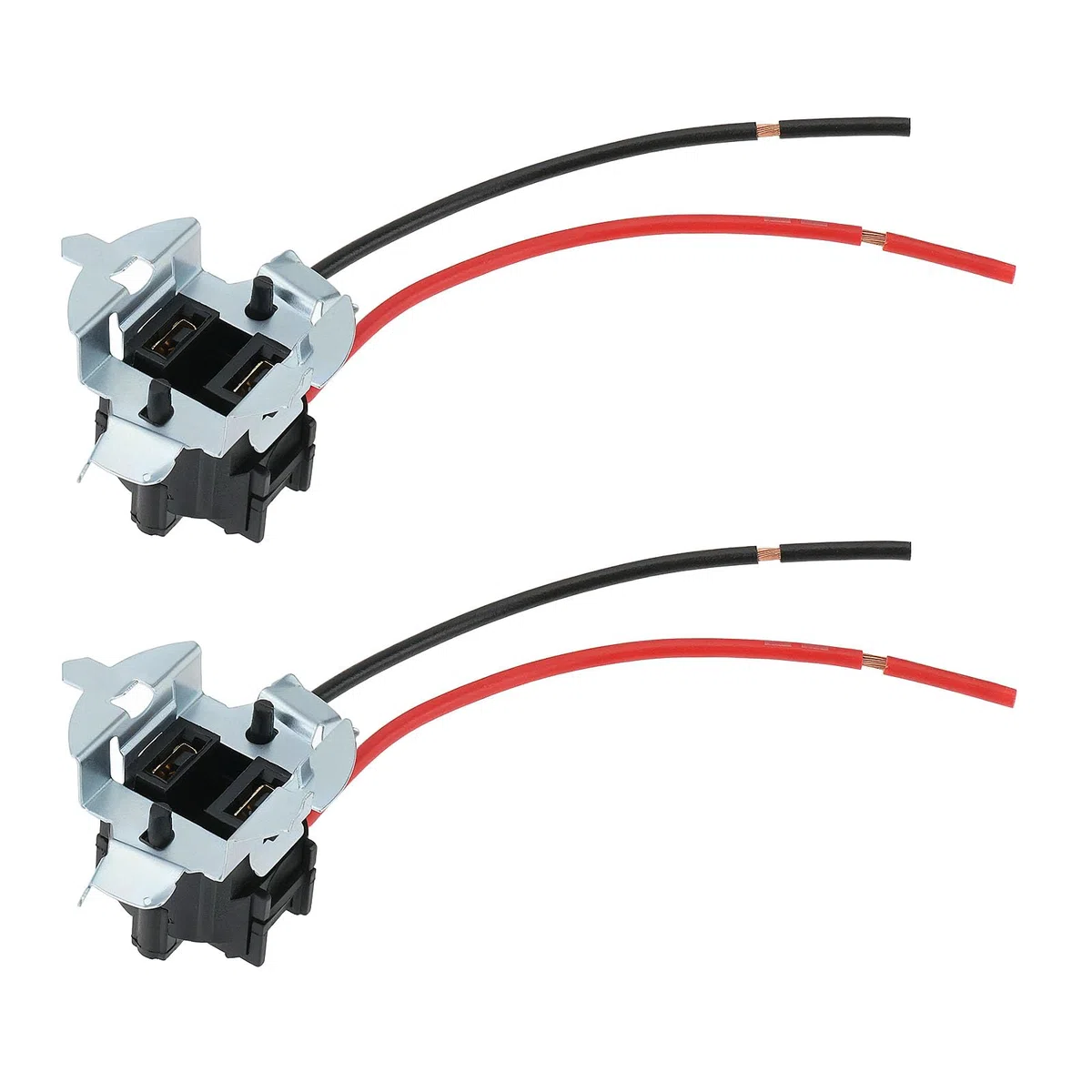 2 adattatori per lampadine alogene H7 per auto, con attacco di base, adatto per lampadine alogene H7 a LED HID (lunghezza della linea 18 cm)