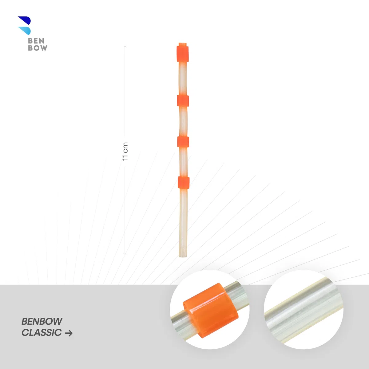 BenBow 017 5x Tubo in Silicone, Tubo di Ricambio Arancione per Pistola di Pulizia ad Aria Compressa - Ricambio, Tubo Rotante con Pesi - Effetto Turbine Intenso & Compatibile con la Serie Classic