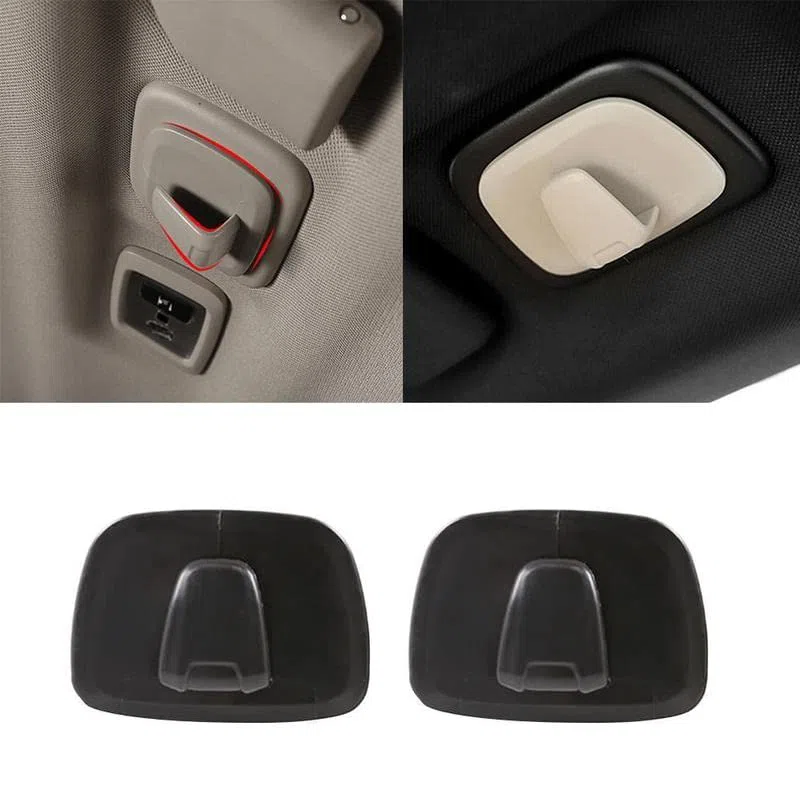 Ganci Appendiabiti Fila Posteriore Nero – Ricambio Coppia (2 pz) per Volvo XC40 XC60 (2018-2020) XC90 V90 S90 (2016-2020) – Gancio Bagagliaio/Schienale Sede