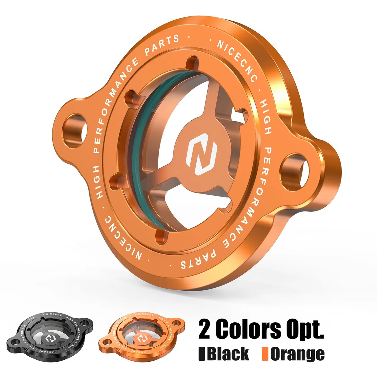 NICECNC Oil Filtrar Cover Oil Filtrar Cap Compatibile con RC 125/200/390 2017-2023,250 Adventure 2021-2023?Arancione