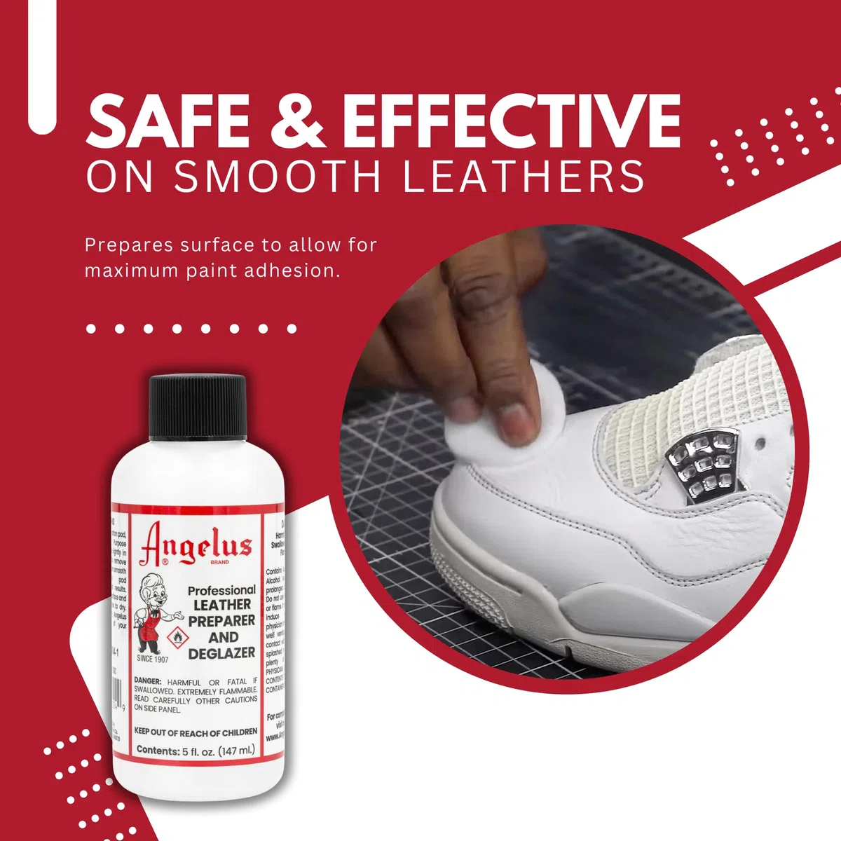 Angelus Pelle Preparatore & Deglazer 5 Oz