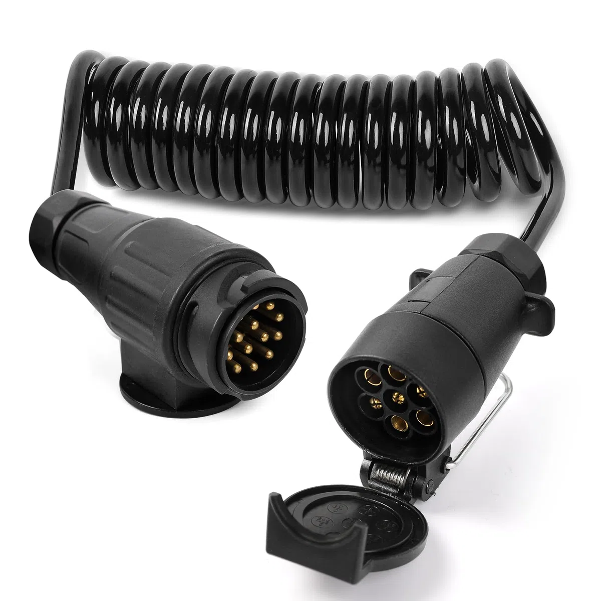 Cavo di prolunga per rimorchio, 2 m, 13-7 poli, 12 V, cavo adattatore, per auto, camion, camper, roulotte