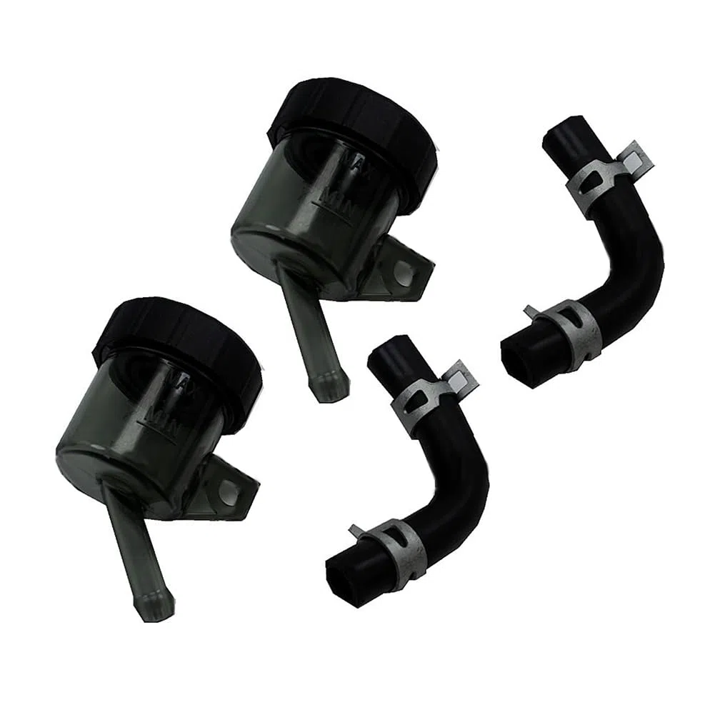 2 Pezzi Serbatoio del Liquido Freni Posteriore per Moto, Serbatoio del Liquido Freni Posteriore, Serbatoio della Frizione, Serbatoio Principale del Freno, Pompa del Freno, Serbatoio Universale per