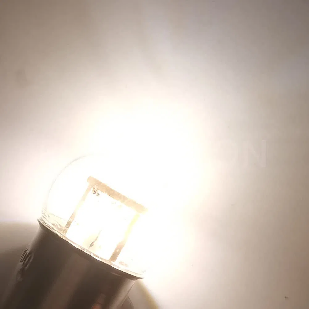Ruiandsion 2 lampadine a LED 1157 6V BAY15D 2057 2357 7528 Bianco caldo 3014 12SMD LED Chip Luci posteriori a LED per retromarcia e frenata
