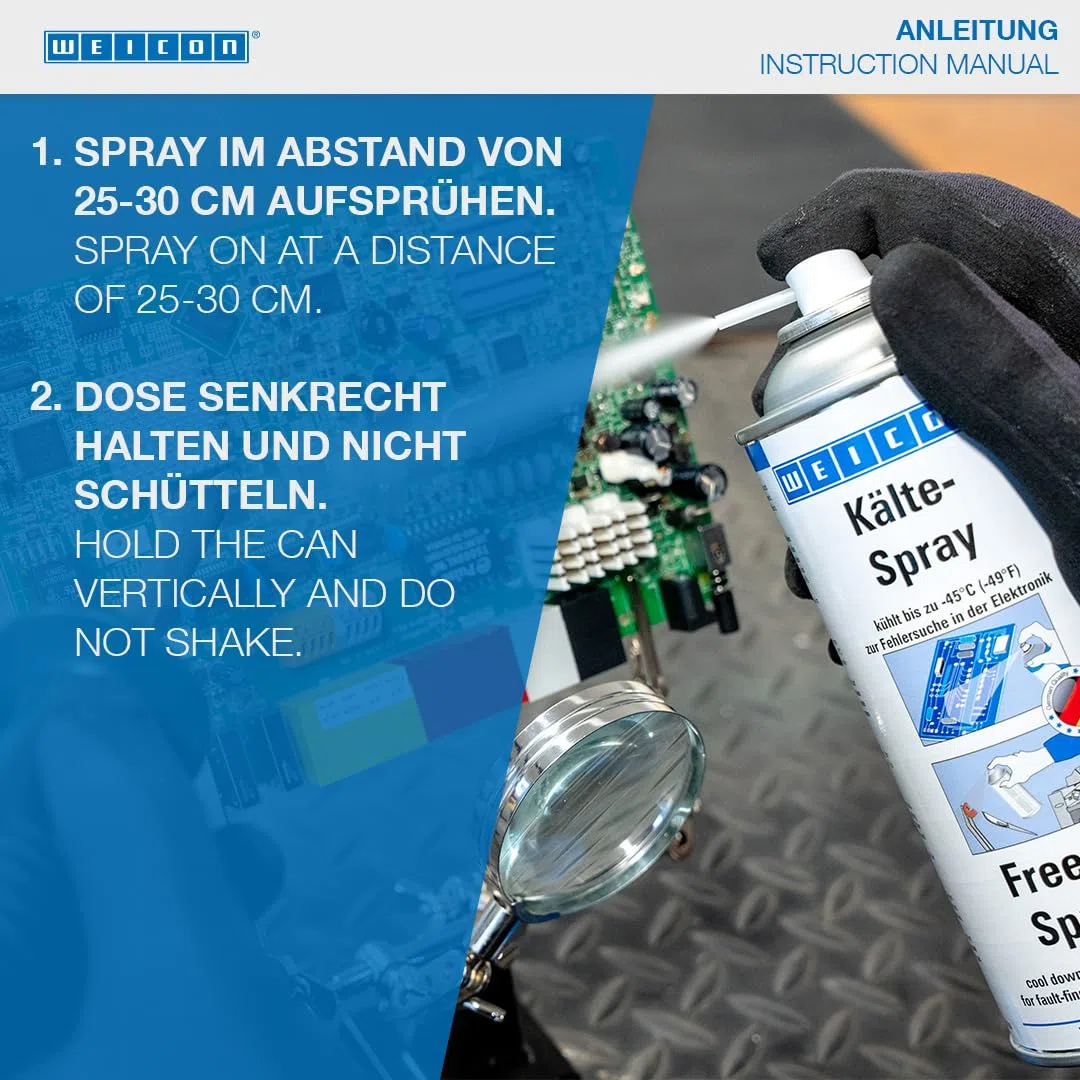 WEICON Spray Freddo 400 ml Raffreddamento mirato fino a -45 °C