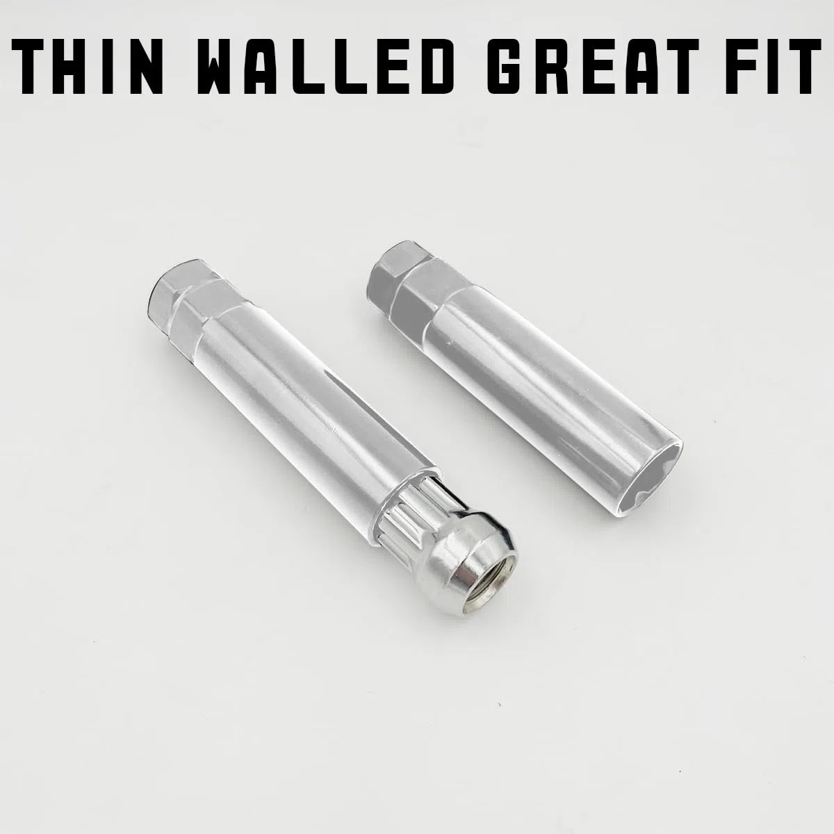 CGEAMDY Chiave Rimozione Del Dado Di Bloccaggio, Strumento Rimozione Dado Bloccaggio Della Ruota 7 Scanalature, Ruota Lug Dado Drive Tuner Chiave Strumento Blocco Auto(Argento)