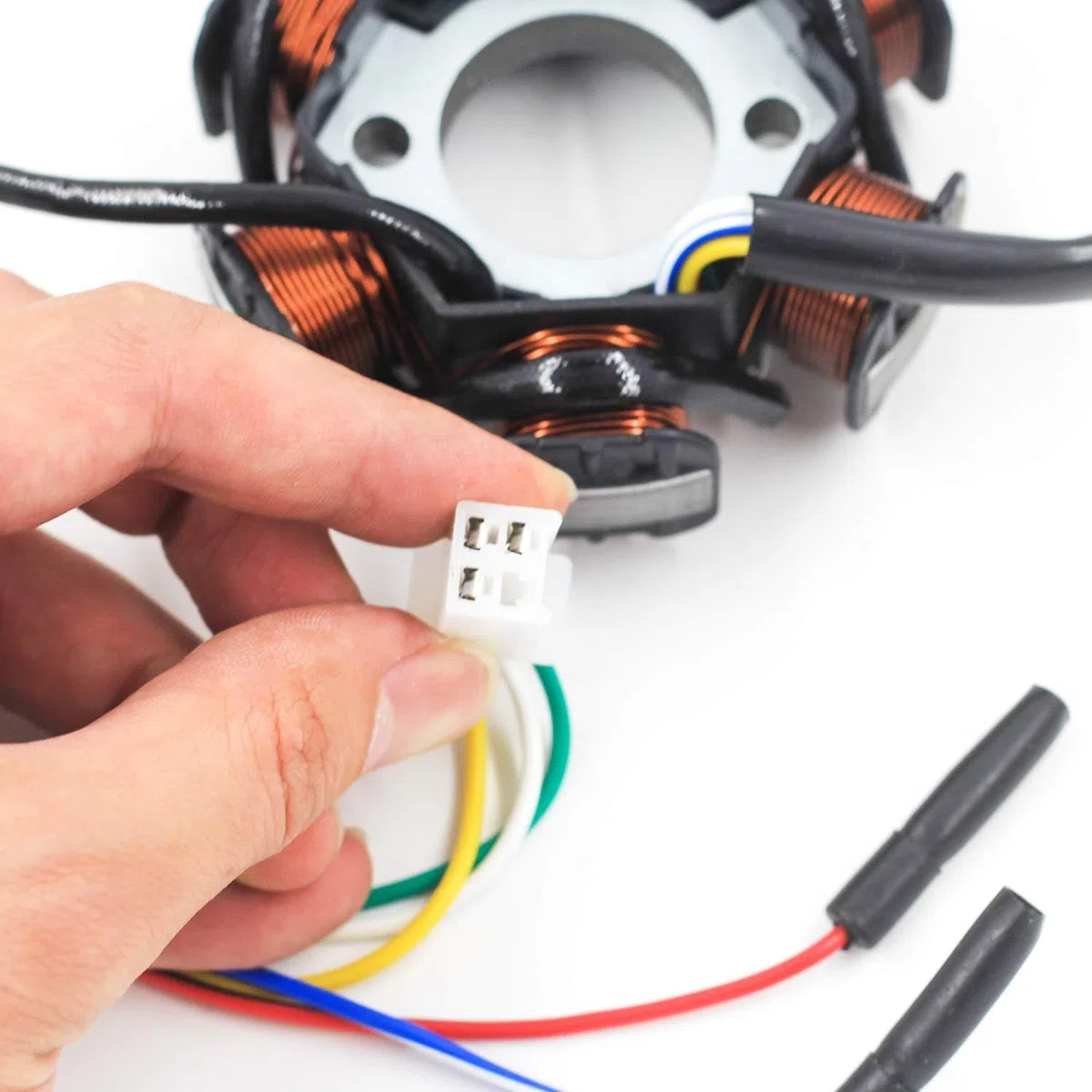 Trkimal Statore di accensione Magneto 5 fili AC 6 poli bobina per GY6 50cc 70cc 90cc 110cc 125cc ATV 4 Ruote Quad Pocket Bike 4