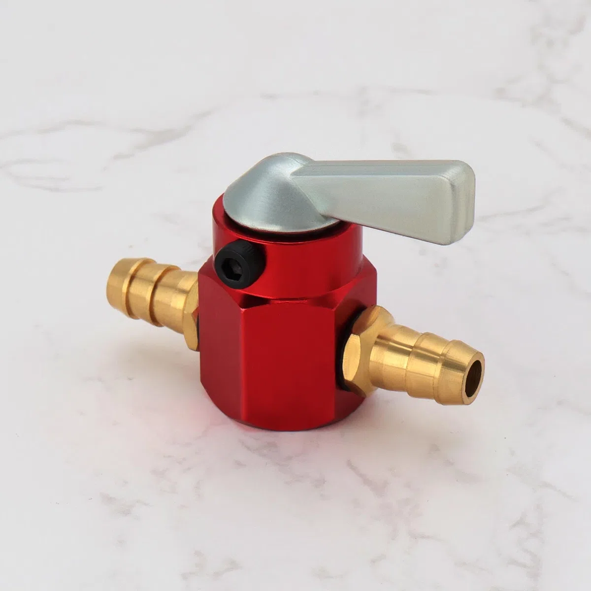 1 rubinetto del carburante in metallo da 8 mm, interruttore di accensione e spegnimento per moto, ATV, scooter, interruttore del rubinetto della benzina, rubinetto della benzina, valvola a chiave