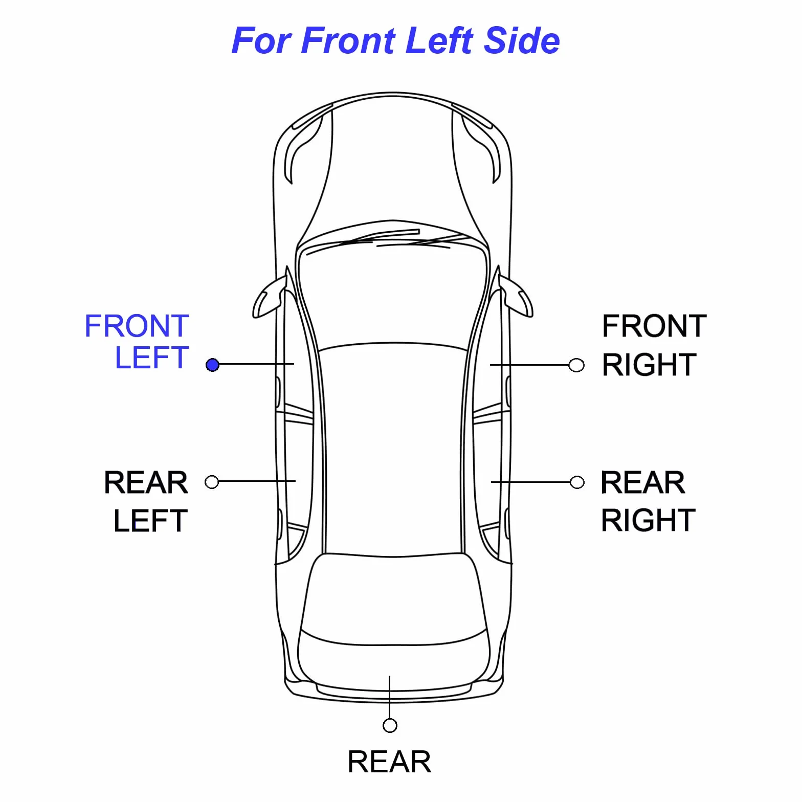 Twowinds - Clip Alzacristallo 68070267AE Compatibile con Fiat 500 (2007-2022) 500C (2009-2022) - Porta Anteriore Sinistra (lato conducente) - 68070267AA - Regolatore di Finestrini