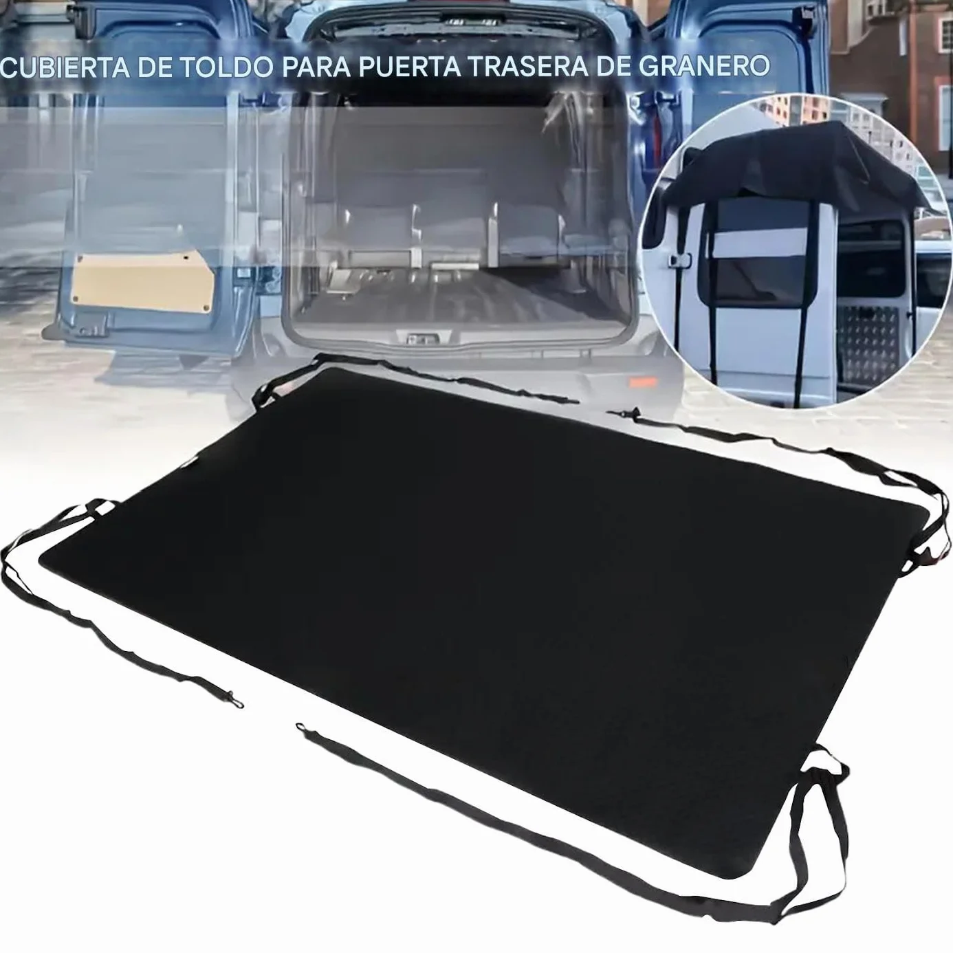 Tenda da sole per portiera posteriore del furgone | Tenda parasole parasole per furgone - Protezione posteriore antivento per campeggio e spiaggia all'aperto