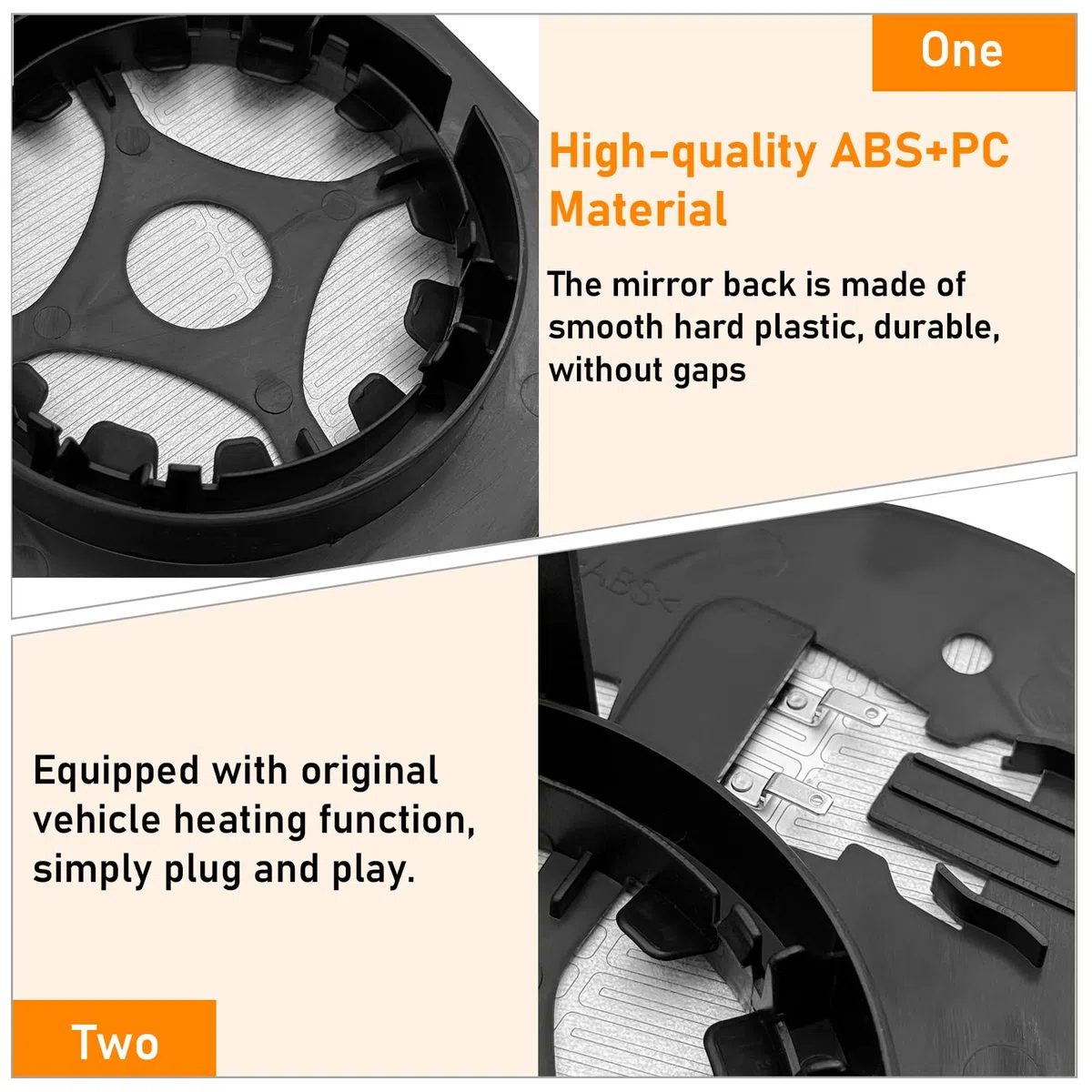 1PCS Vetro Specchio Compatibile con Toyota Aygo Specchietto 2014-2020, Specchio Retrovisore Riscaldato Compatibile con Peugeot 108/Citroen C1 2014-2020（Sinistro)