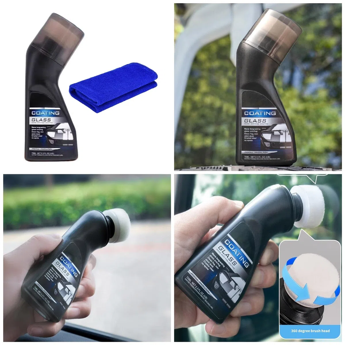 Piccolo rivestimento molecolare anti nebbia agente resistente rivestimento retrovisore vetro anti nebbia per vetri auto e caschi