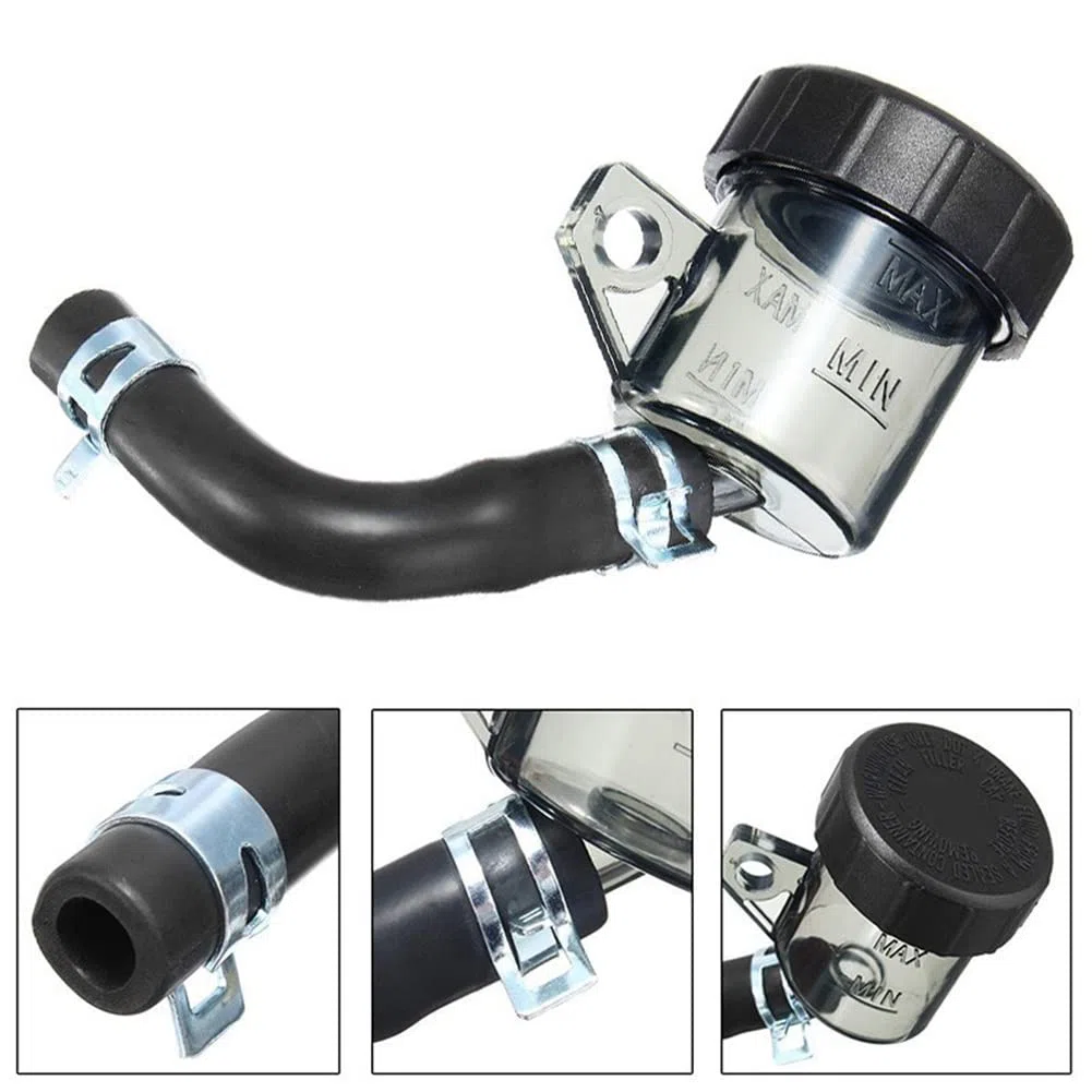 2 Pezzi Serbatoio del Liquido Freni Posteriore per Moto, Serbatoio del Liquido Freni Posteriore, Serbatoio della Frizione, Serbatoio Principale del Freno, Pompa del Freno, Serbatoio Universale per